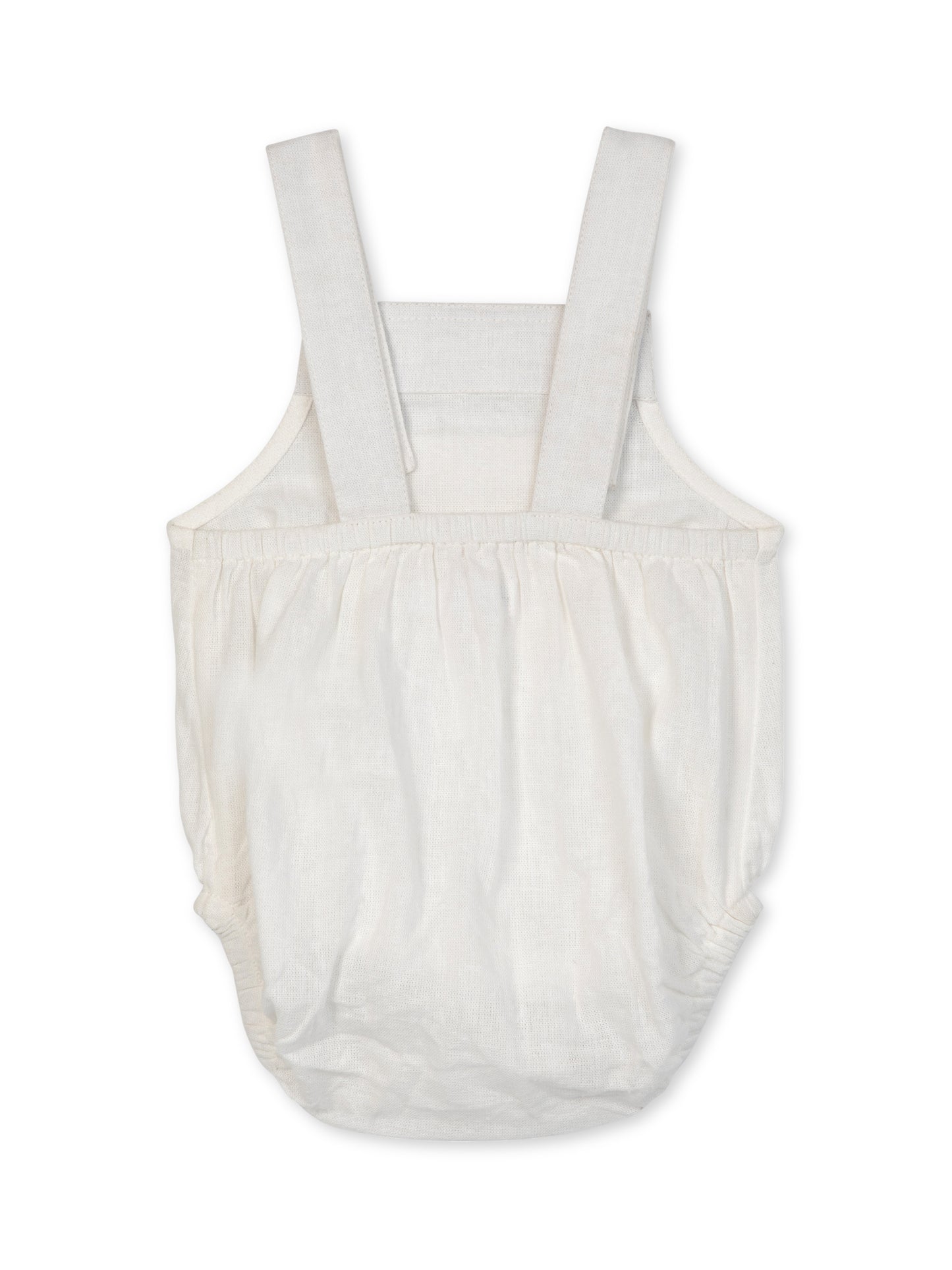 Elastic Back Romper | Cream | Rise Little Earthlings