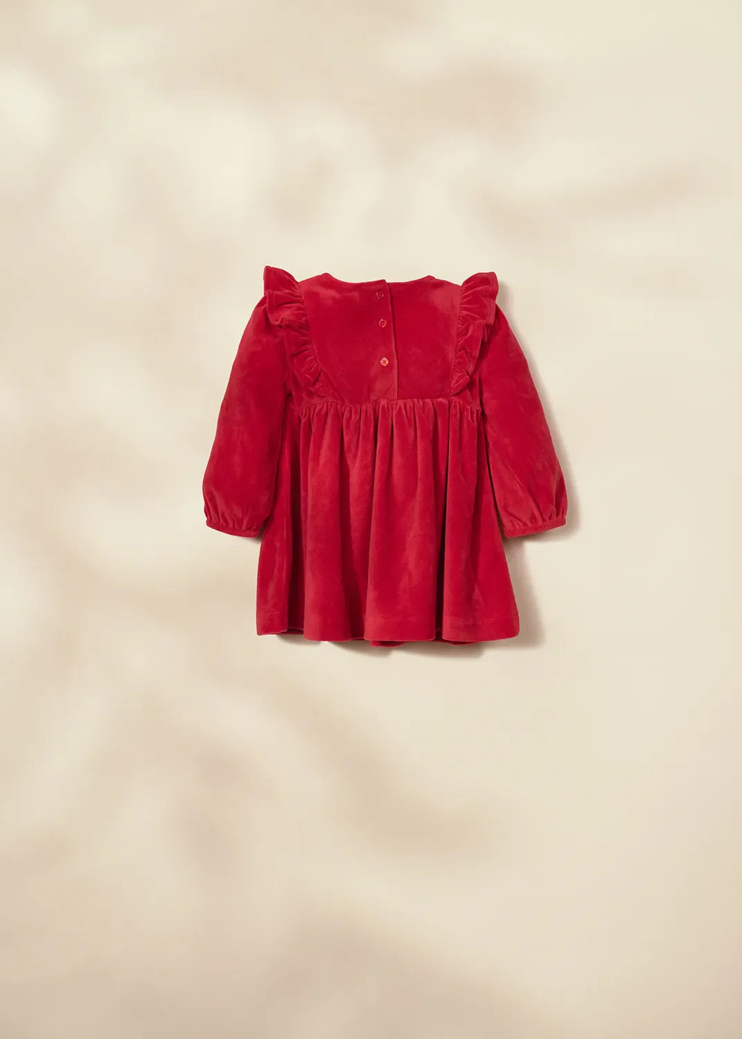 Velvet Dress | Red | Rise Little Earthlings