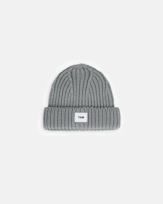 Chunky Beanie | Heather Grey | 7am