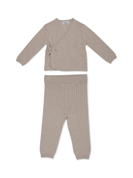 Pointelle Knitted 2 Piece Set | Rise Little Earthling