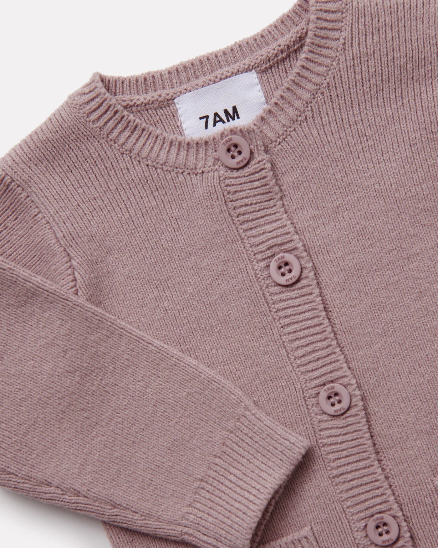 Chunk Long Sleeve Ribbed Jumpsuit | Rose Ash | 7AM