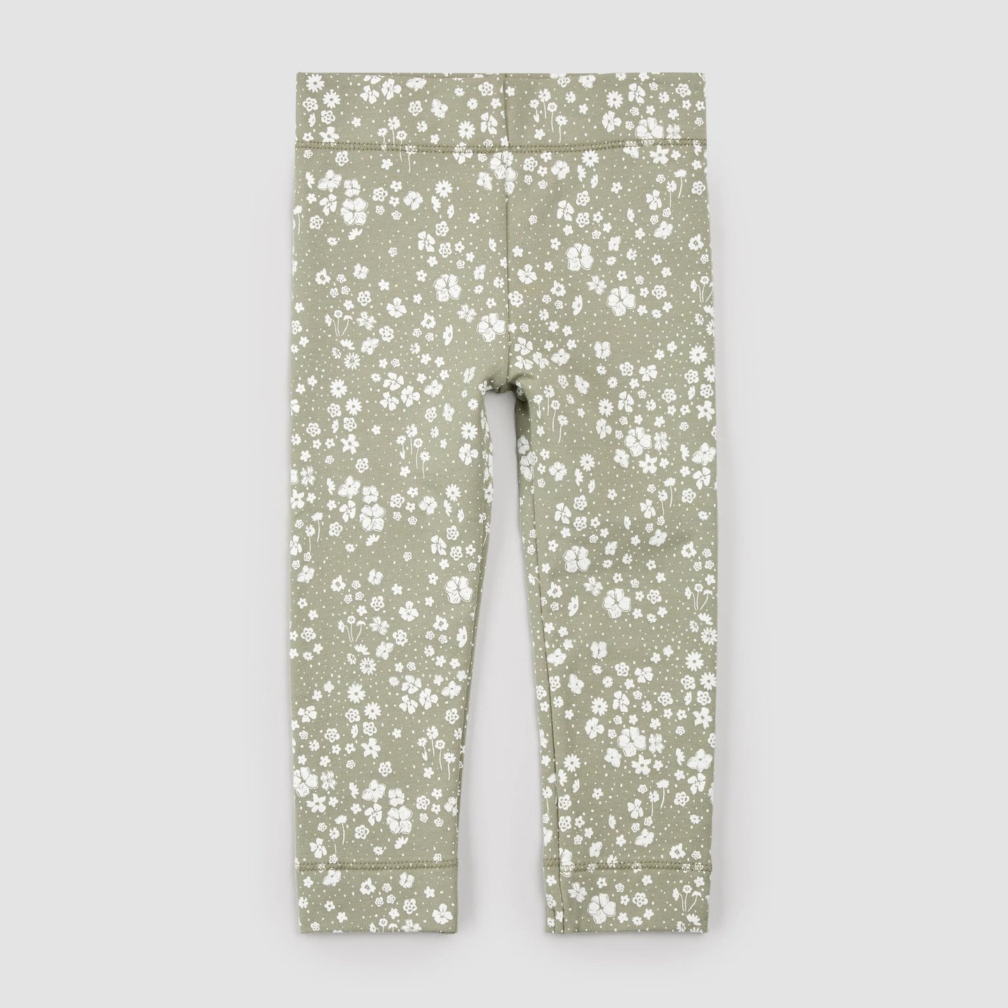 Floral Print on Sage Leggings