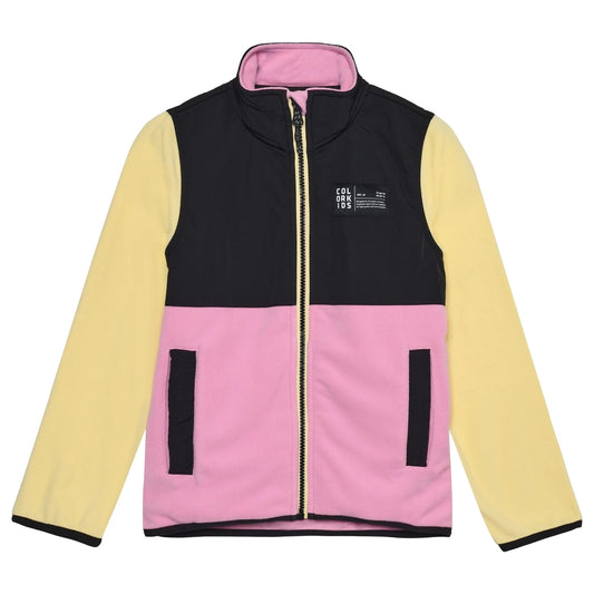 Colourblock Fleece | Pink & Yellow | Color Kids