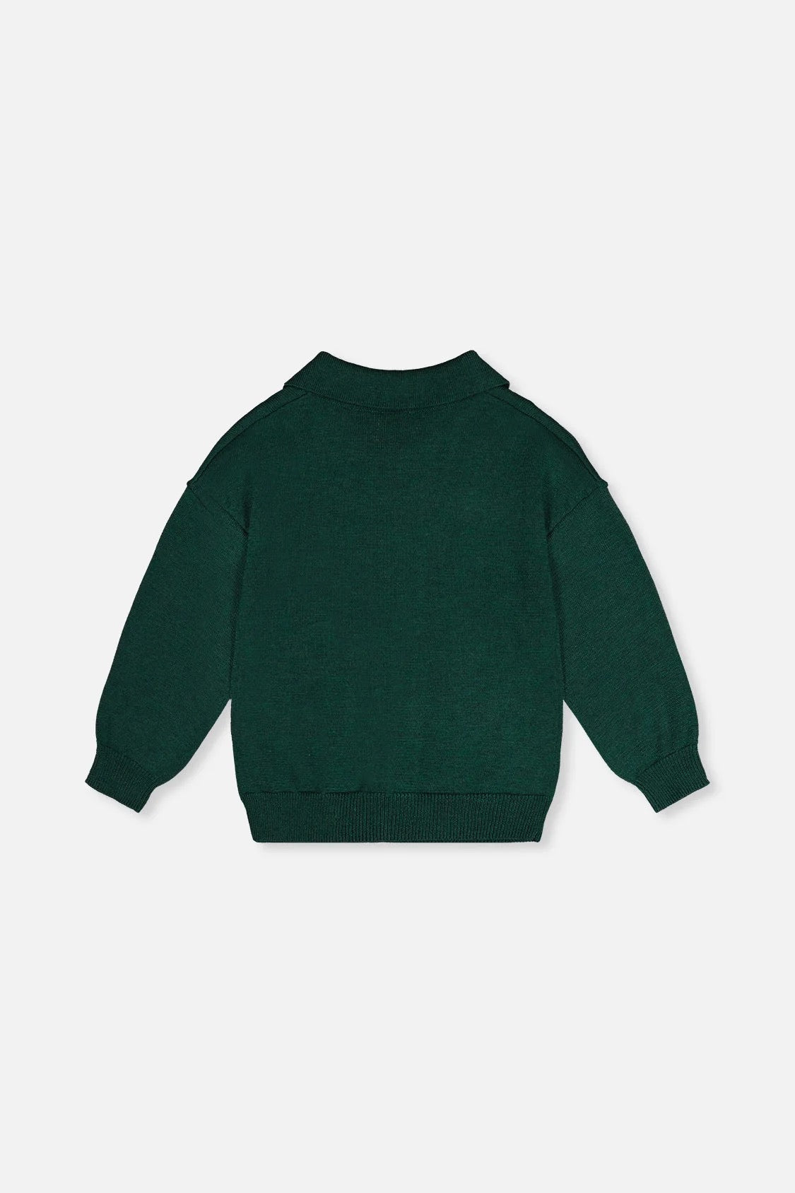 Knitted Sweater | Jasper Green | Deux Par Deux