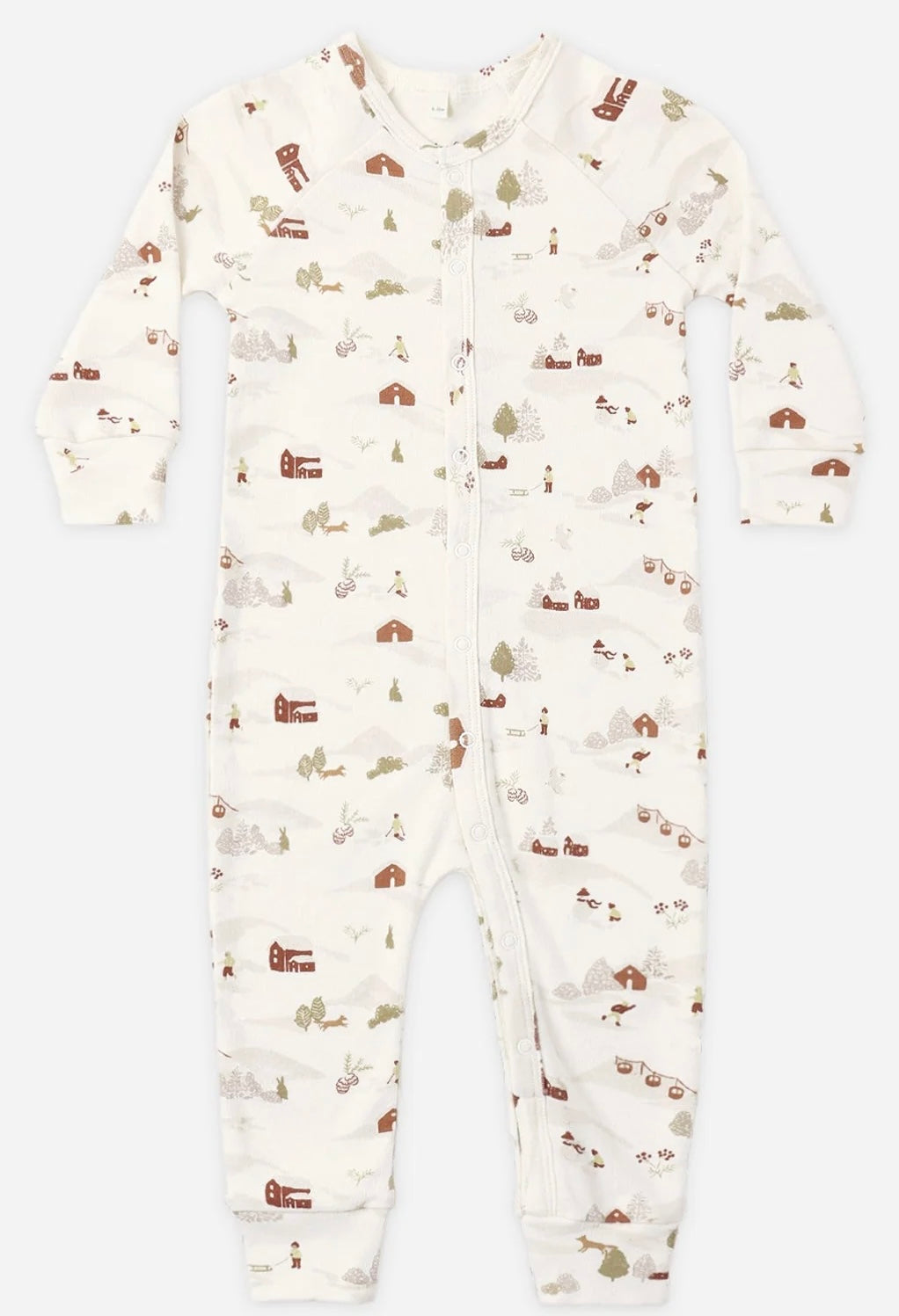 Organic Pajama Long John | Ski Town | Rylee & Cru