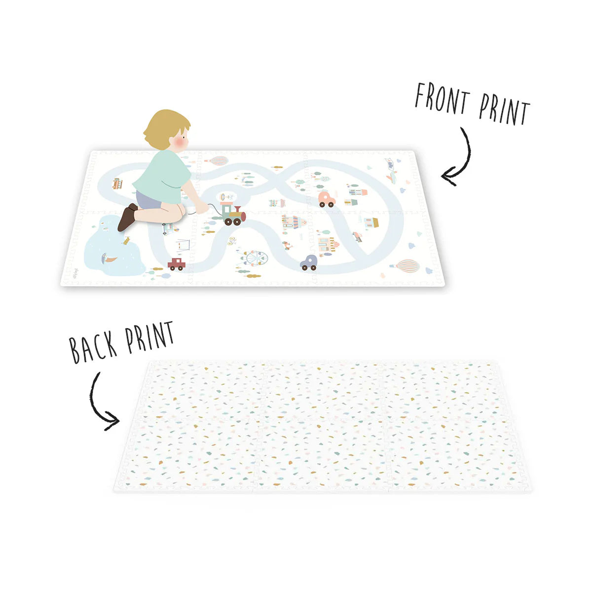 Puzzlemat, Storage Box & Mini House | Village | Play&Go
