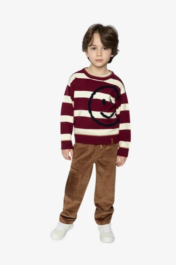 Stretch Corduroy Pants with Cargo Pockets | Brown Sugar | Deux Par Deux