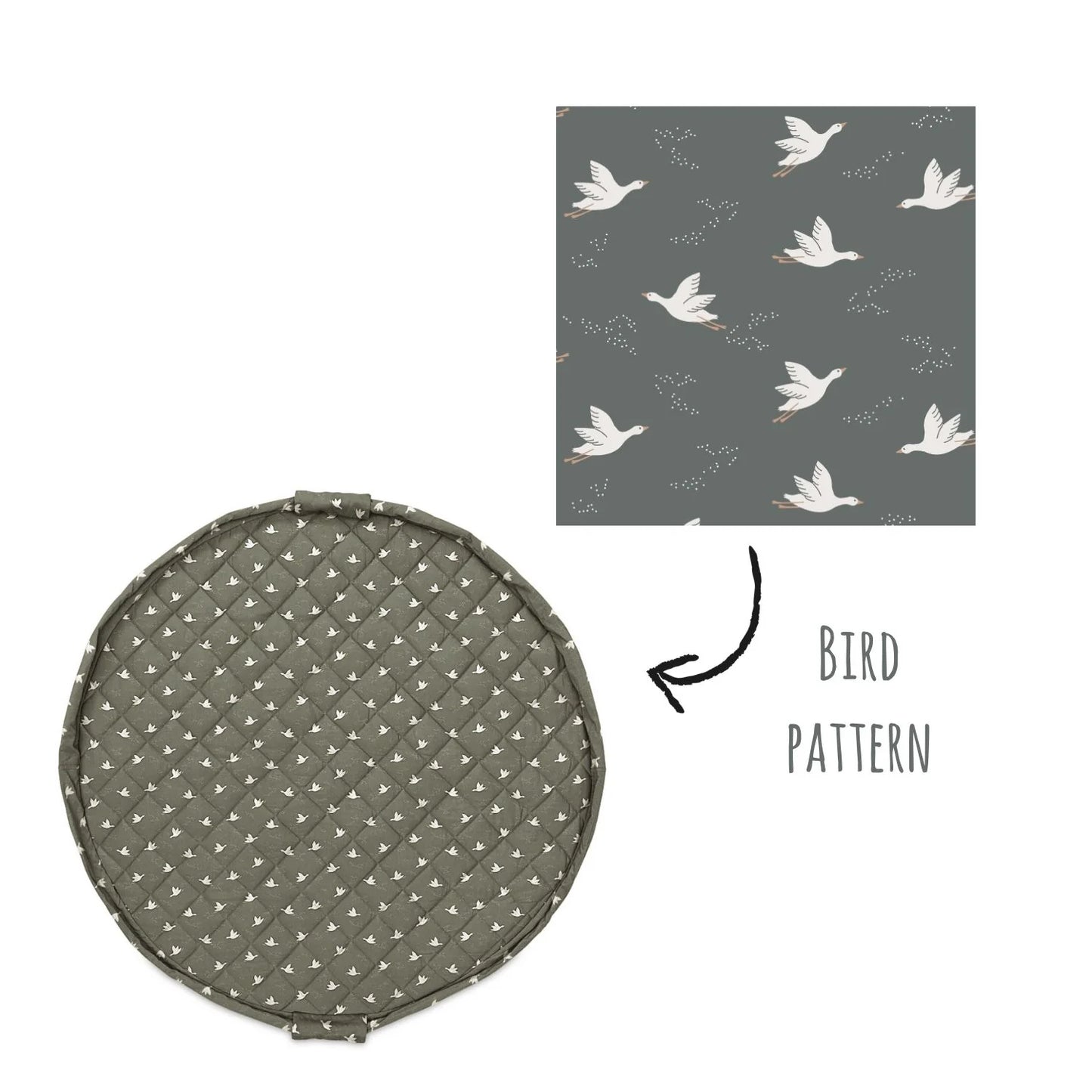 Organic Soft Babymat & Bag | Birds | play&go