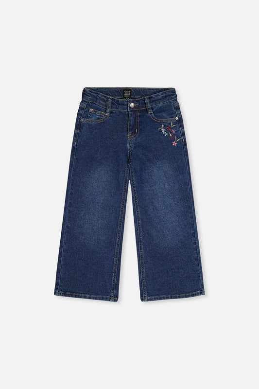 Embroidered Jeans | Light Blue Denim | Deux Par Deux