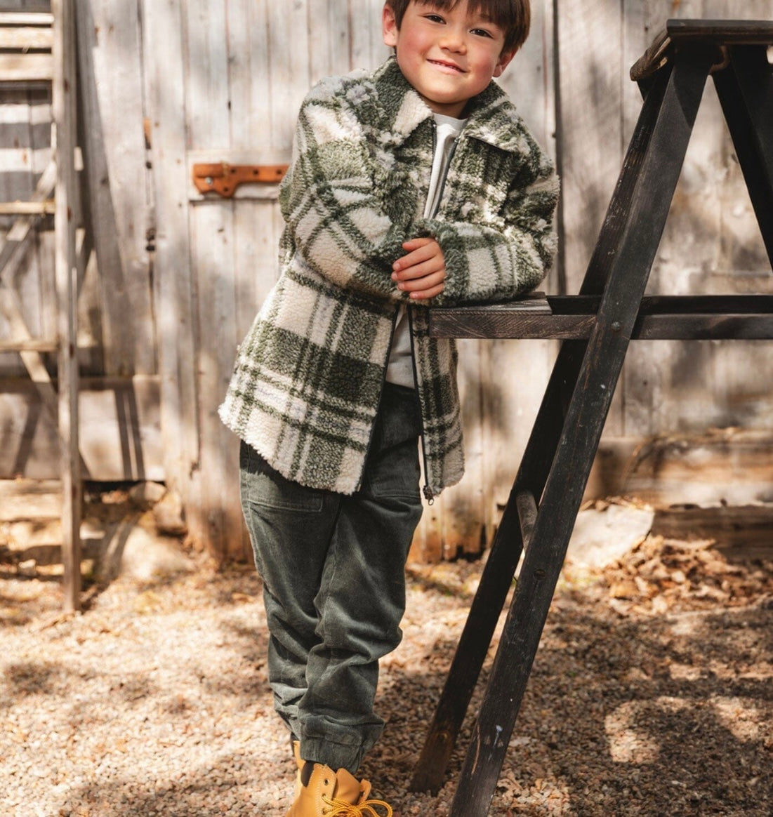 Stretch Corduroy Jogger Pants | Dark Forest | Deux Par Deux