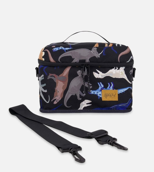 Lunch Box Black | Dinosaur Print | Deux Par Deux