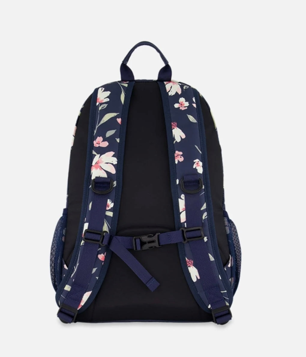 Kids Backpack | Navy Floral | Deux Par Deux