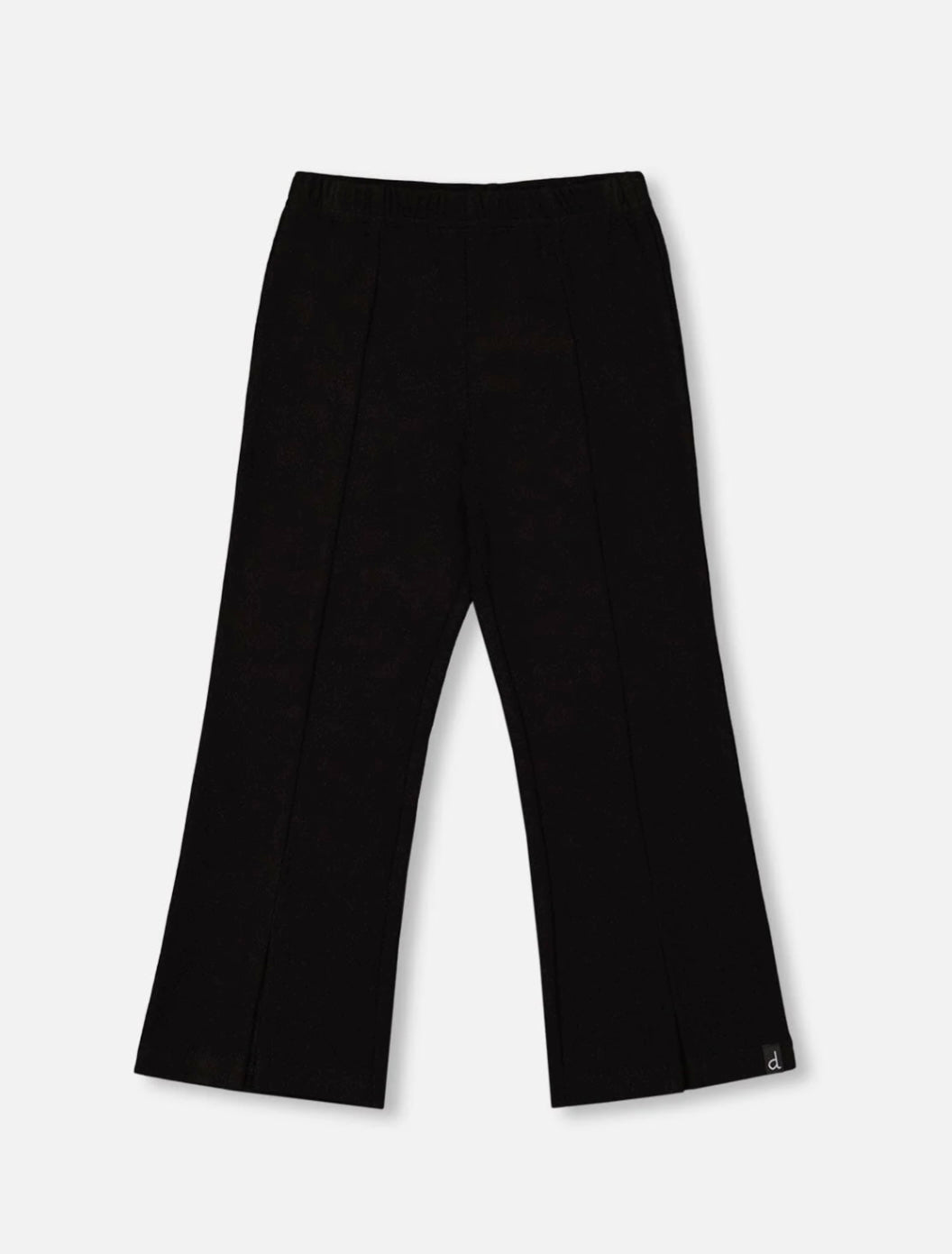 Ribbed Leggings With Slit Black | Black | Deux Par Deux