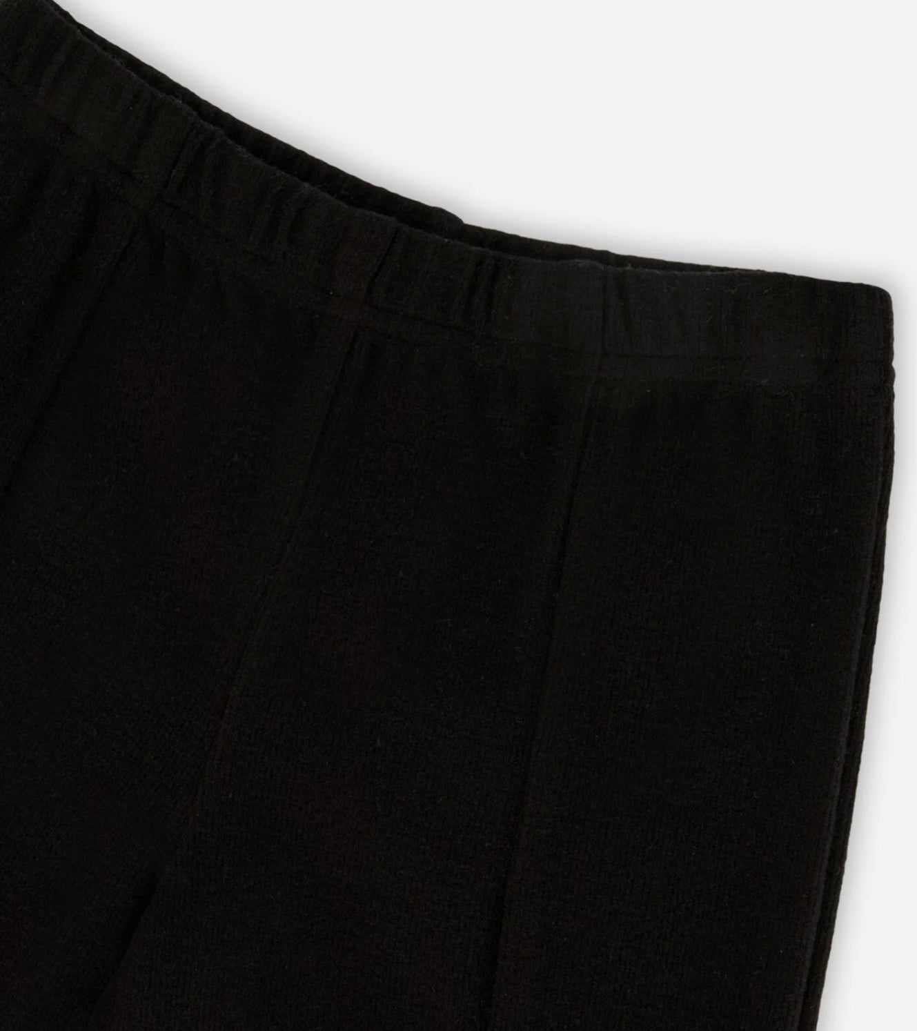 Ribbed Leggings With Slit Black | Black | Deux Par Deux