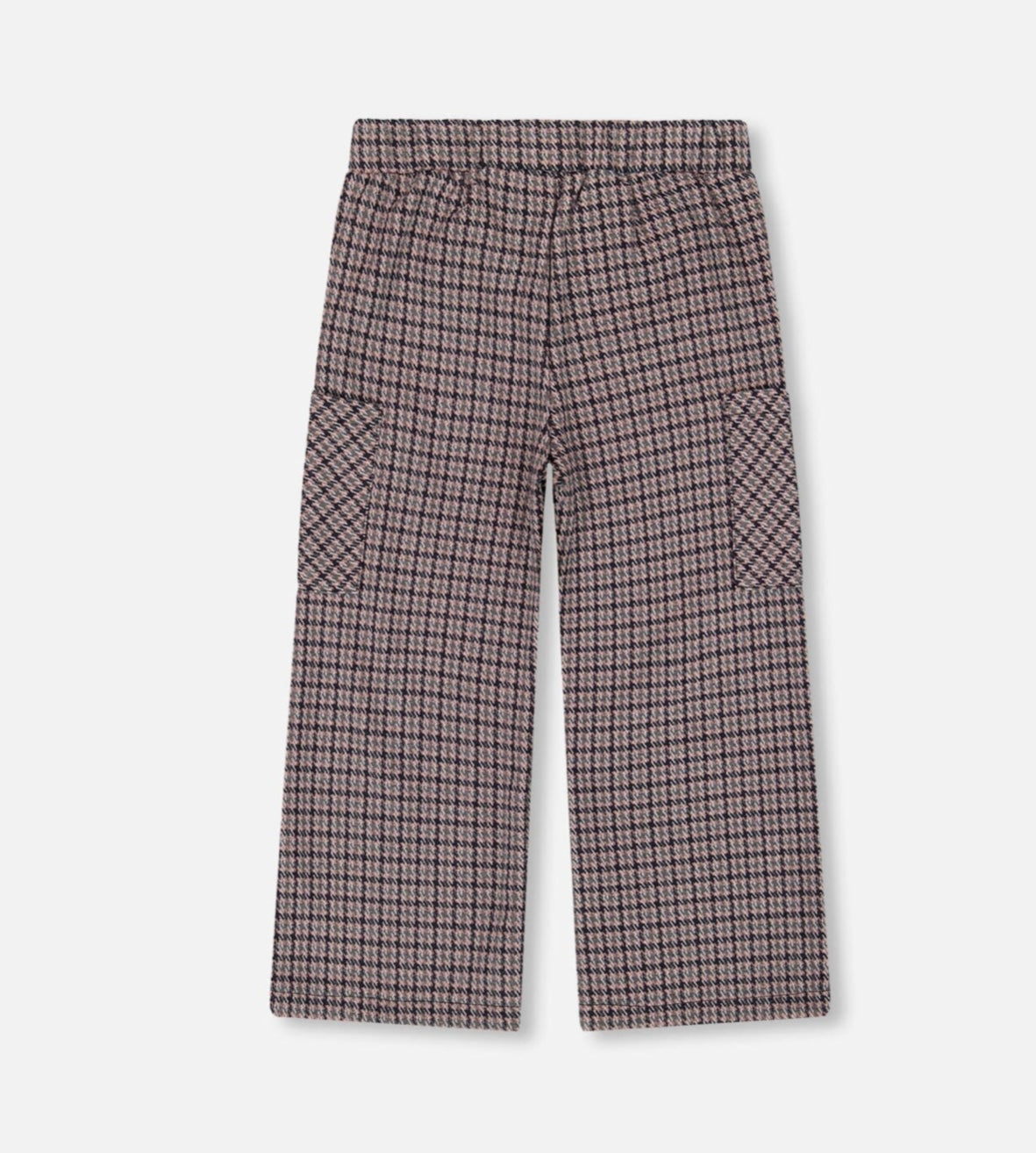 Jacquard Knit Flare Pant | Houndstooth | Deux Par Deux