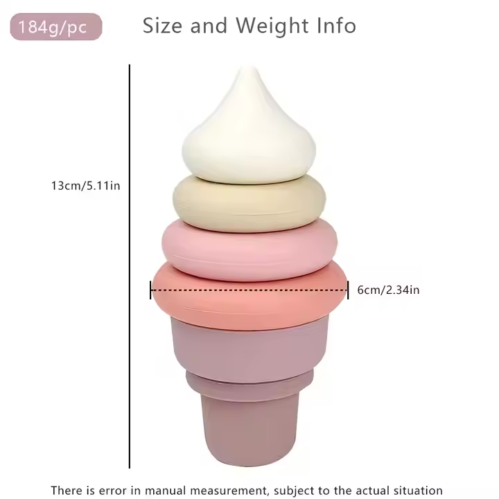 Silicone Ice Cream Stacking Set