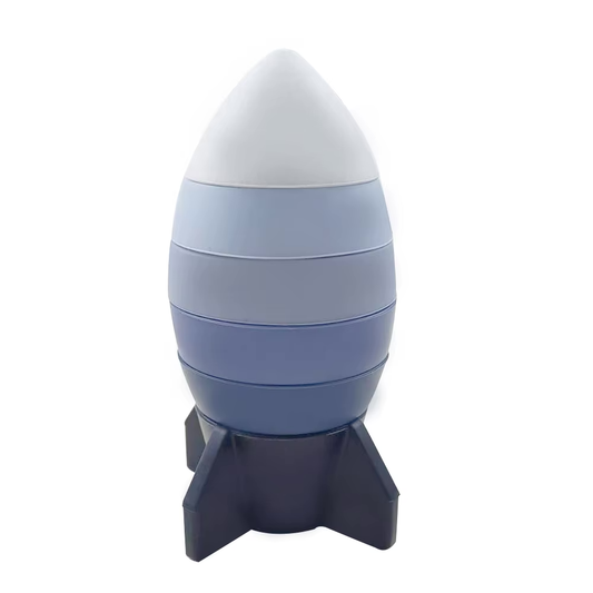 Silicone Stacking Rocket Ship