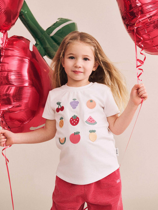 Fruit Salad Tee | White | Huxbaby