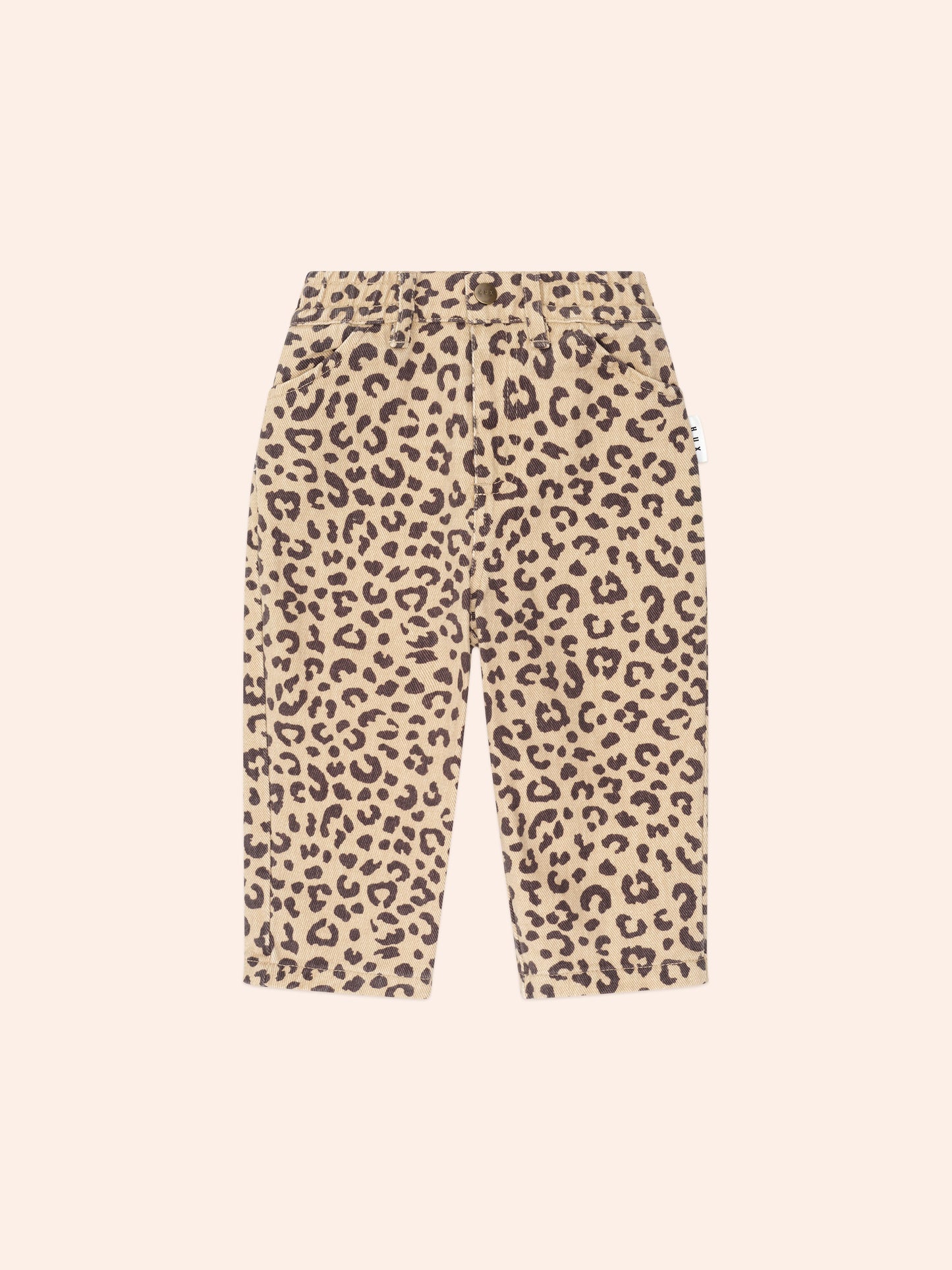 Leopard Print Denim Jeans | Animal | Huxbaby