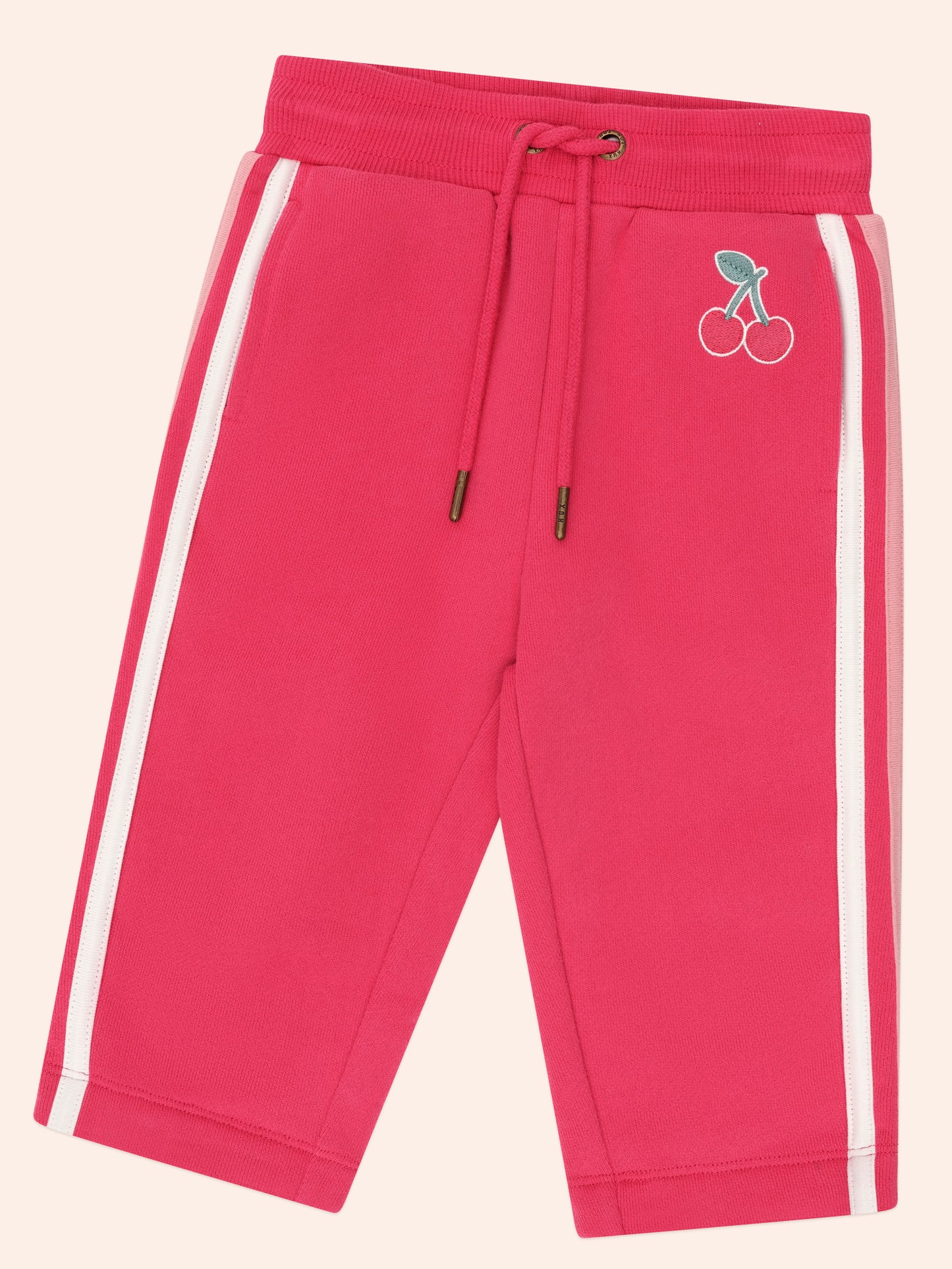 Racer Stripe Trackpant | Cherry | Huxbaby