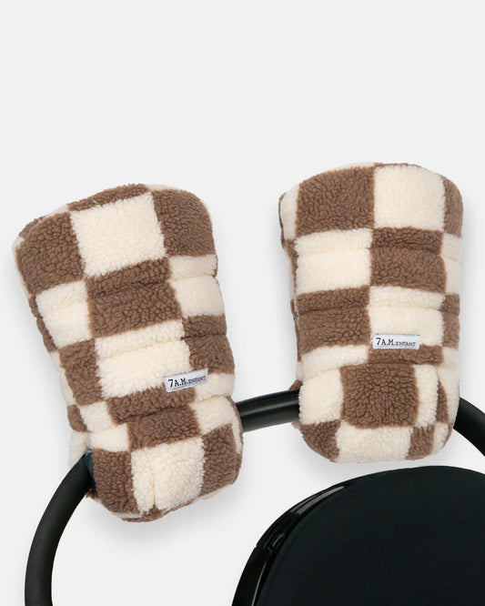 Warmmuffs | 7am Enfant | Checkers Tan
