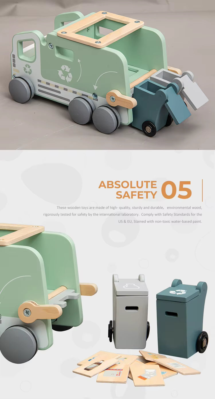 Wooden Recycling Truck | Wild Baby
