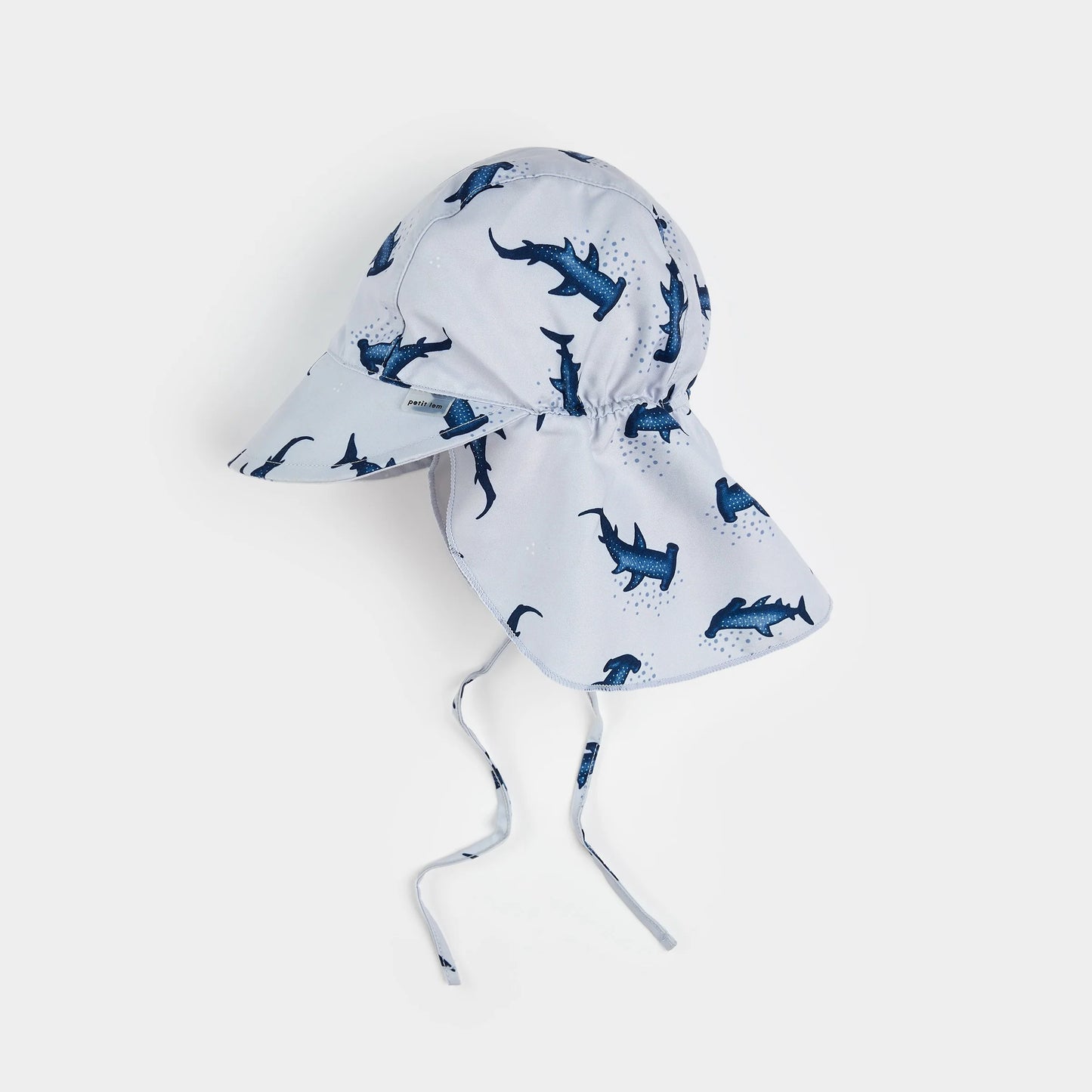 Hammerhead Shark Print Flap Hat | Petit Lem