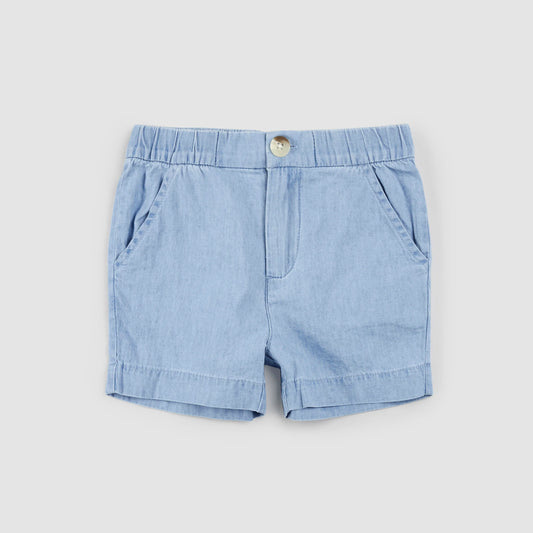 Sky Chambray Shorts | Miles The Label