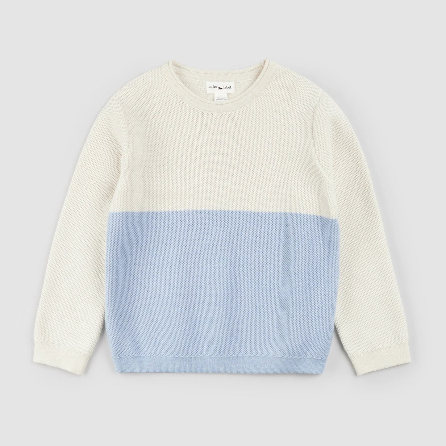 Birch & Sky Color-Block Honeycomb Knit Sweater | Miles The Label