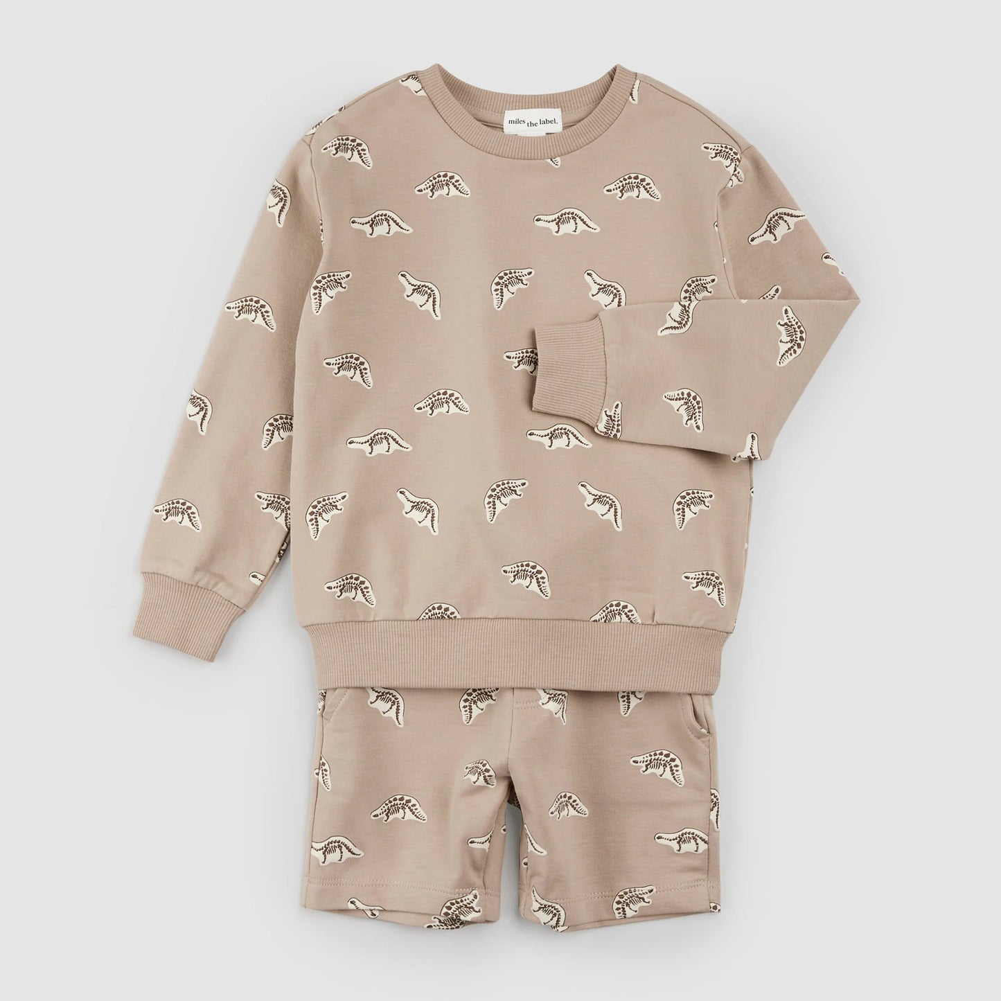 Dino Fossil Print Shorts Set | Miles The Label