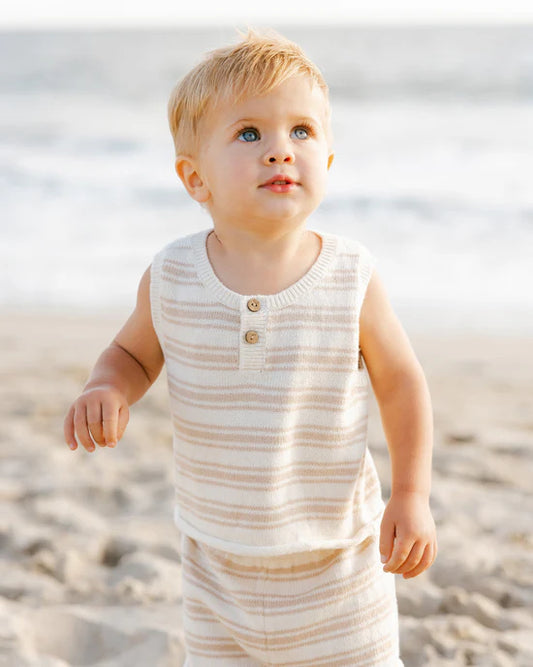 Taylor Knit Set | Oat Knit Stripe | Quincy Mae