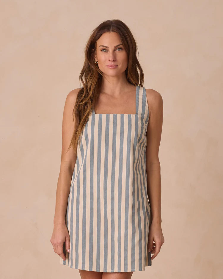 Kala Mini Dress | Ocean Stripe | Rylee & Cru