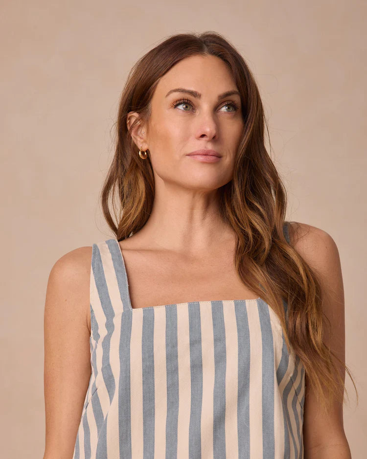 Kala Mini Dress | Ocean Stripe | Rylee & Cru