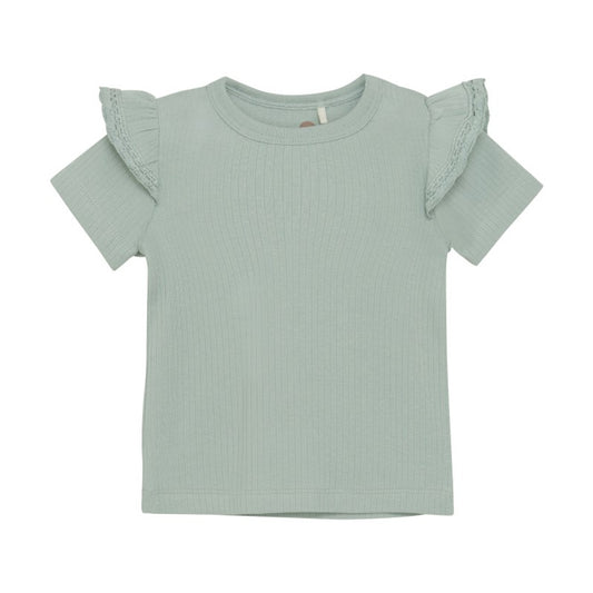 Infant Girl T-shirt SS Rib | Jadeite | En Fant