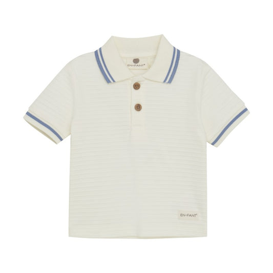 Infant Boy Polo SS | Egret | En Fant
