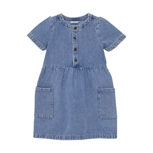 Kid Girl Dress Denim | Light Blue Denim | En Fant