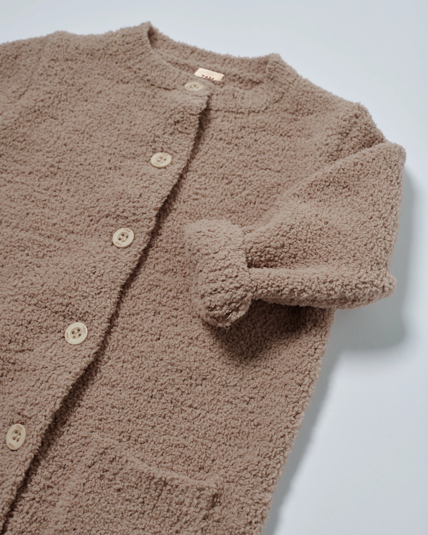 Long Sleeve Romper - Fuzzy | Taupe | 7AM