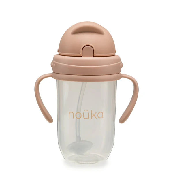 Non-Spill Weighted Straw Cup 9 oz | noüka | Soft Blush