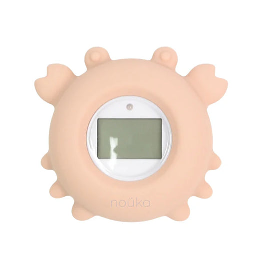Bathtub Safety Thermometer Crab | Soft Blush | Noüka