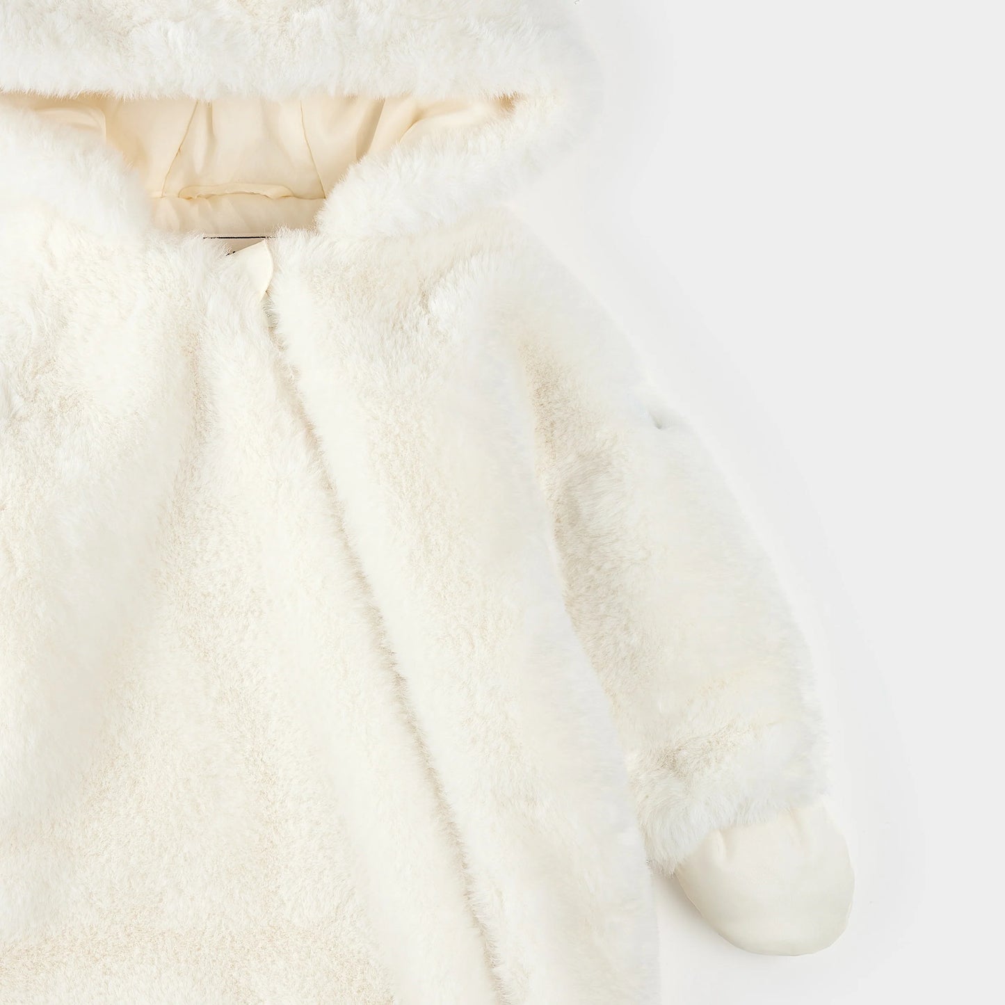 Plush Bear Playsuit | Off-White | Petit Lem