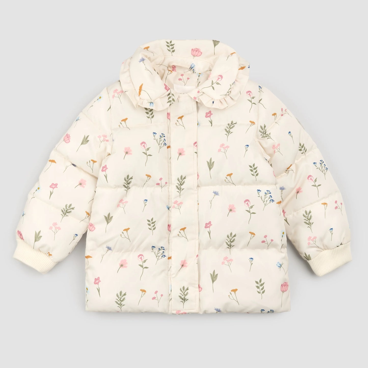 Puffer Jacket | Pressed Florals on Birch | Miles the Label