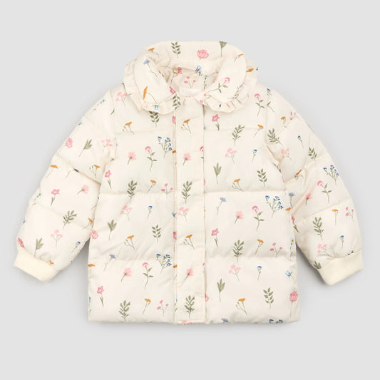Puffer Jacket | Pressed Florals on Birch | Miles the Label