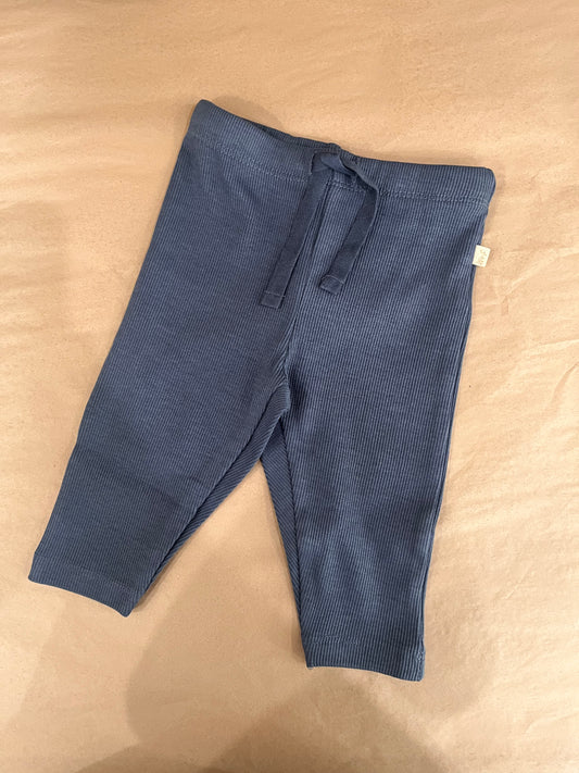 Organic Ribbed Legging | Twilight Blue | Wilson & Frenchy