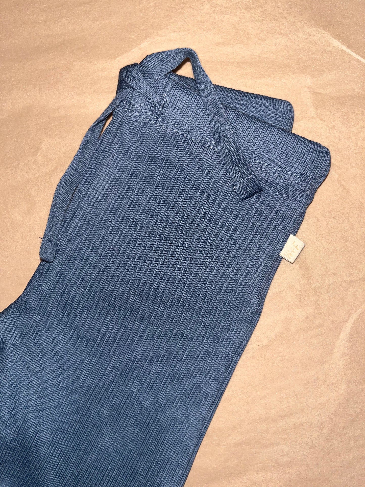 Organic Ribbed Legging | Twilight Blue | Wilson & Frenchy