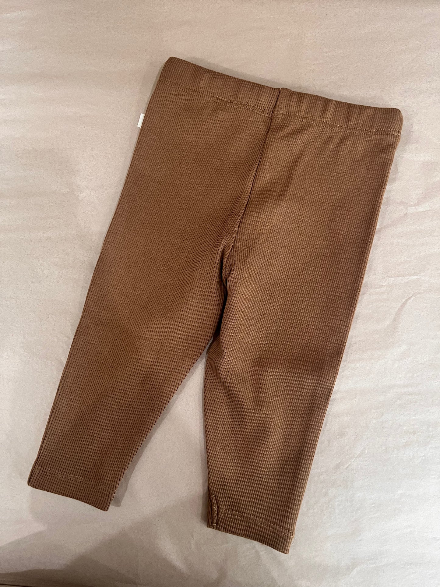 Organic Ribbed Legging | Nutmeg | Wilson & Frenchy