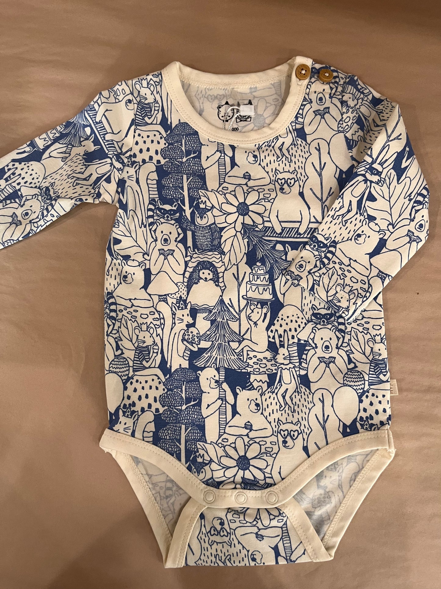Organic Longsleeve Bodysuit | Woodland Adventures | Wilson & Frenchy