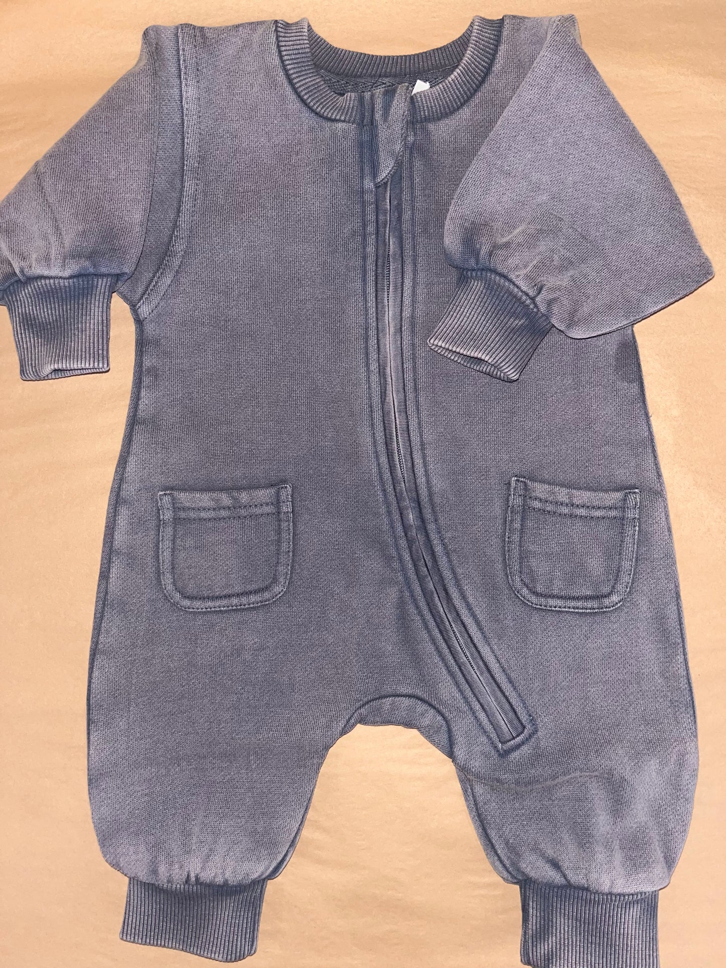 Organic Terry Growsuit | Twilight Blue | Wilson & Frenchy