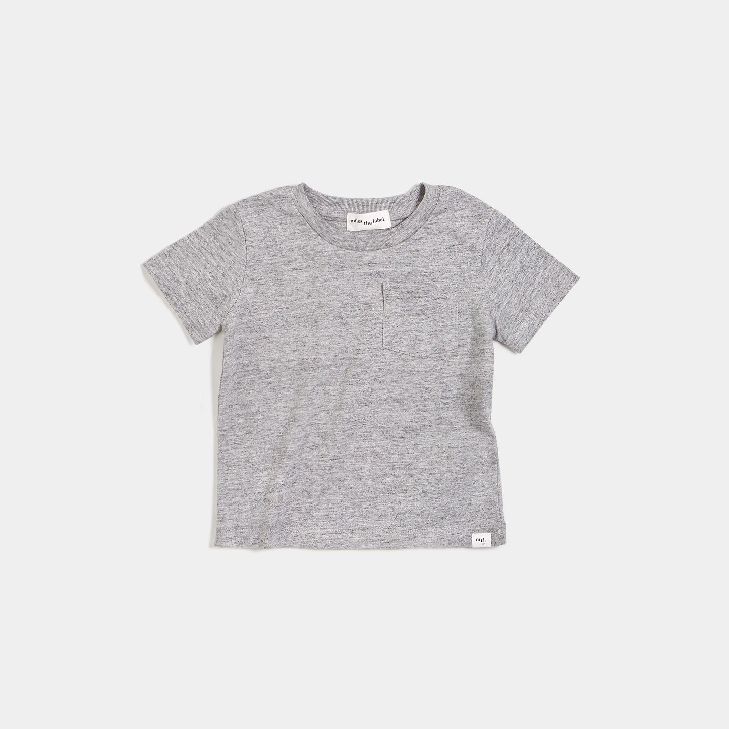 Basic Heather Grey Baby T-Shirt | Miles The Label