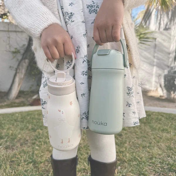 Stainless Steel Drinking Bottle 12 Oz | Soft Blush | Nouka