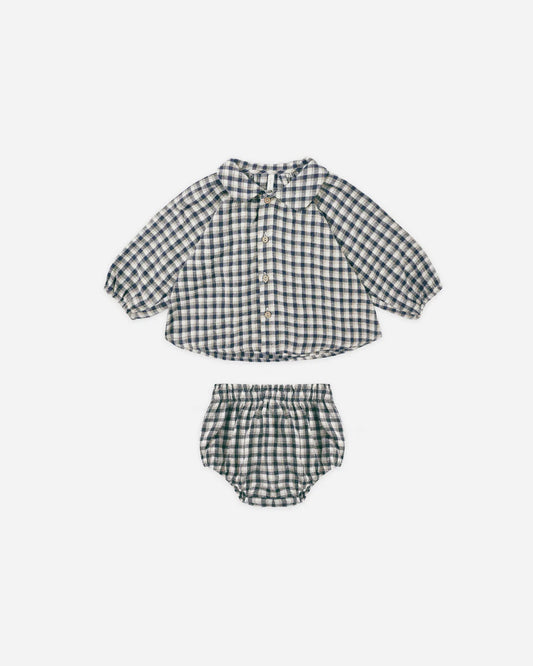Nellie Set | Navy Check | Rylee & Cru
